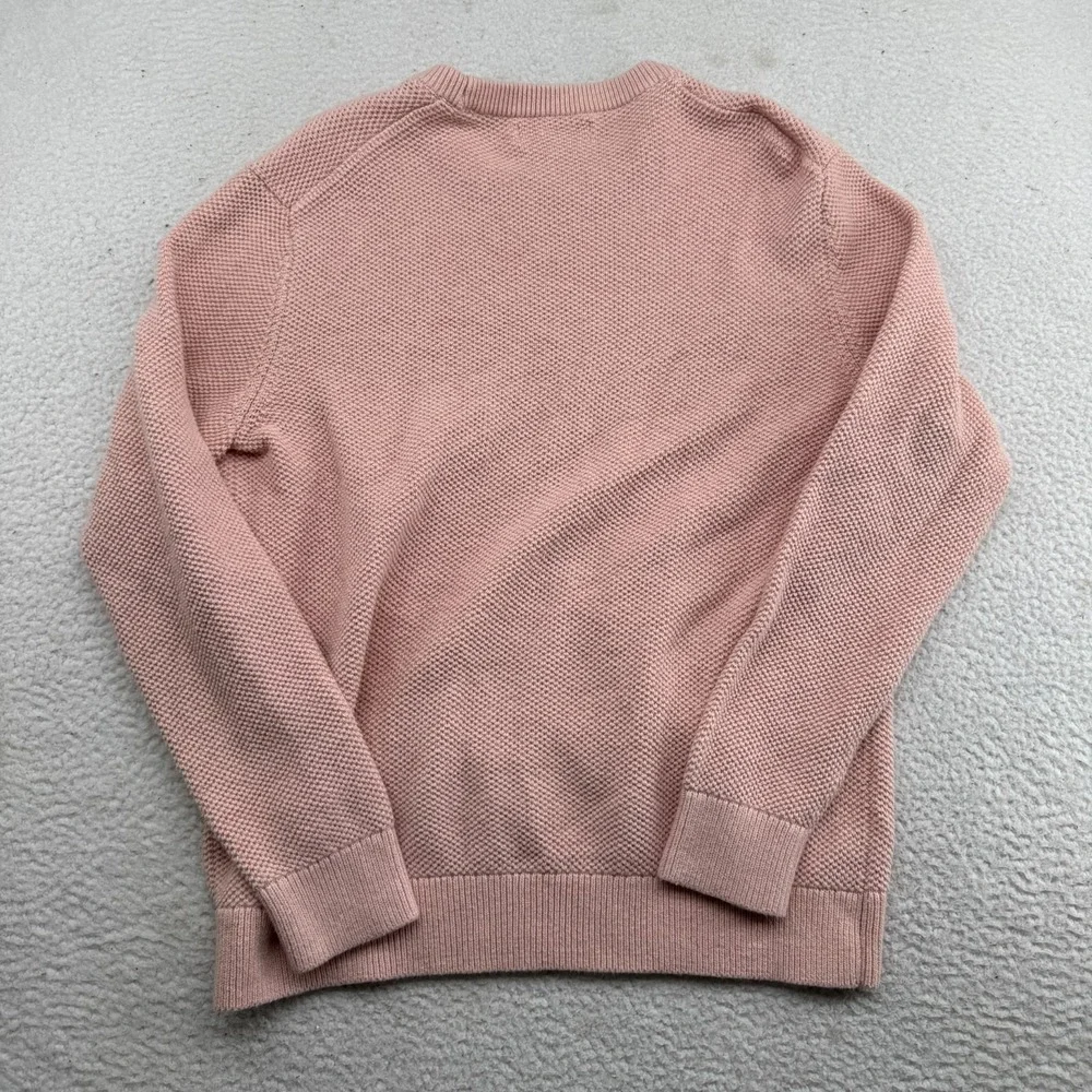 Banana Republic Knit Sweat Mens Large (Fits M) Pink Heavyweight Long Sleeve Warm